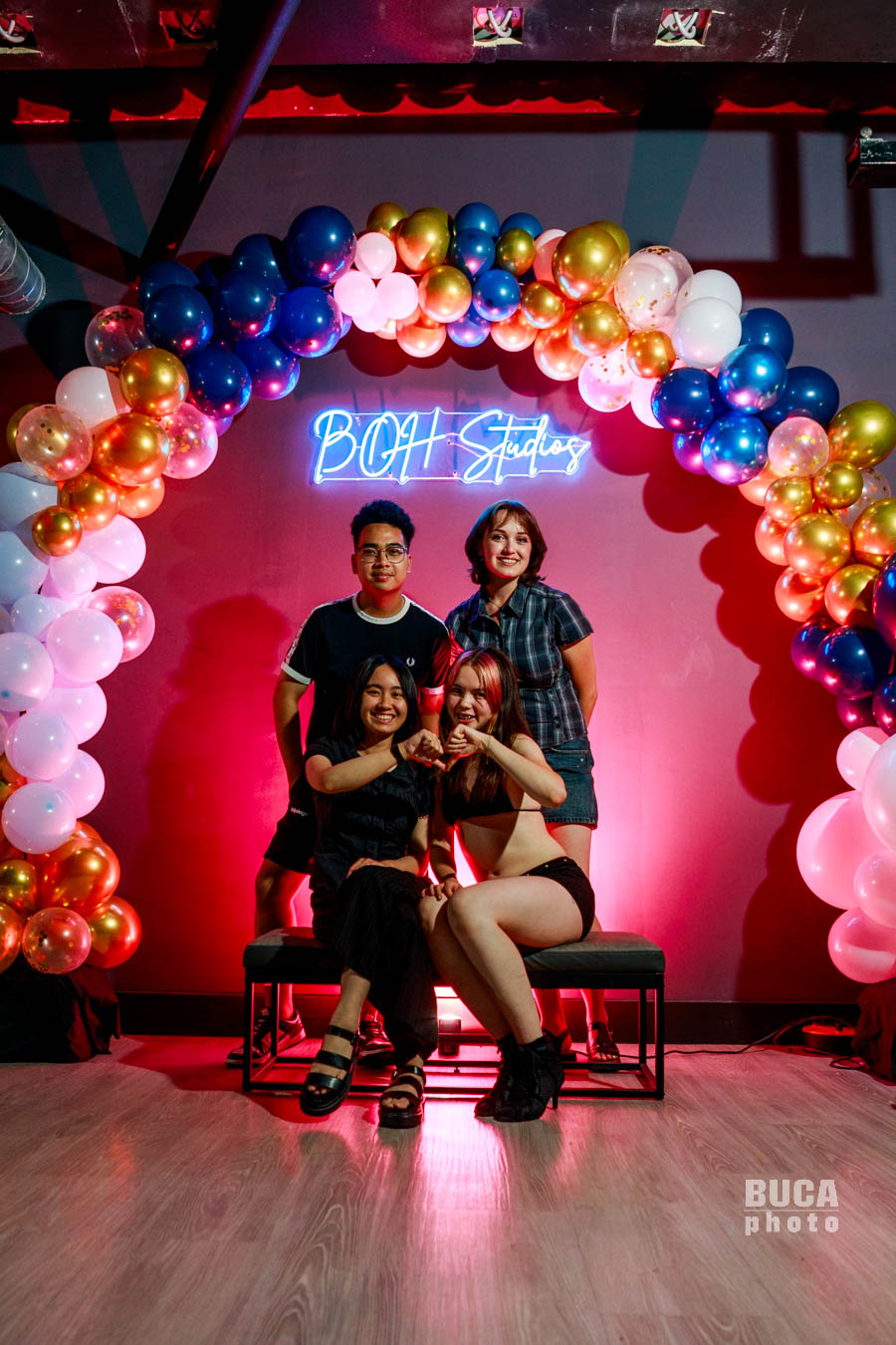 Friends at a BOH Studios community event