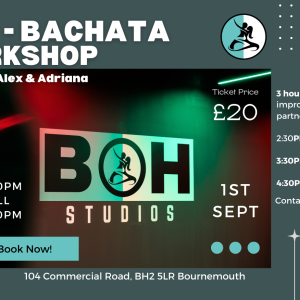 3Hr bachata workshop Bournemouth