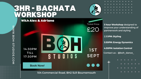 3Hr bachata workshop Bournemouth